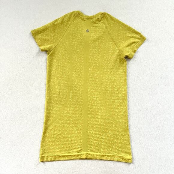 Lululemon Distorted Static Soleil Yellow Swiftly Tech Short Sleeve 2.0 Shirt 4 - Picture 6 of 6